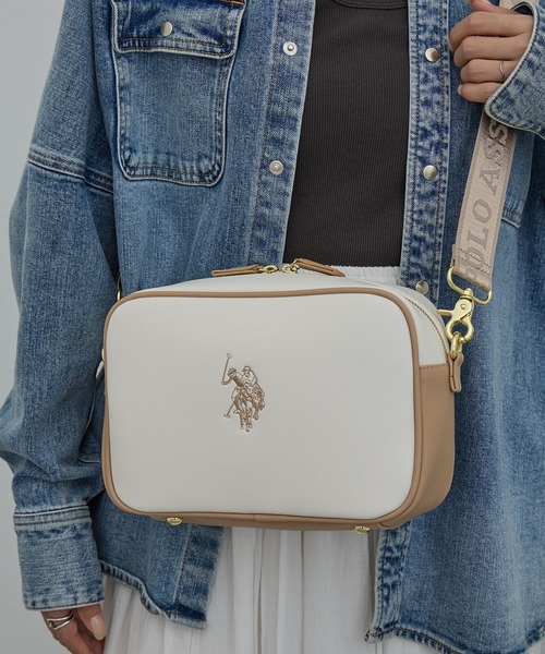 U.S. POLO ASSN.(ユーエスポロアッスン)の「【U.S. POLO ASSN.】クロスボディショルダーバッグ USPA-2617(ショルダーバッグ・レディース・ベージュ/グレー/ブラック/ホワイト×ブラック・FREE)」の4枚目の写真