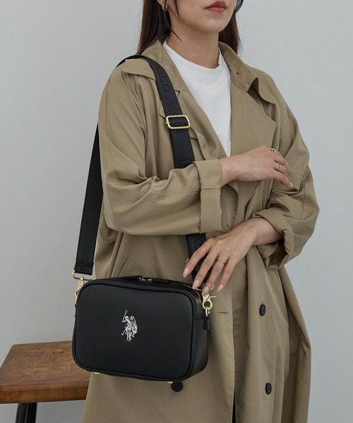 U.S. POLO ASSN.(ユーエスポロアッスン)の「【U.S. POLO ASSN.】クロスボディショルダーバッグ USPA-2617(ショルダーバッグ・レディース・ベージュ/グレー/ブラック/ホワイト×ブラック・FREE)」の2枚目の写真