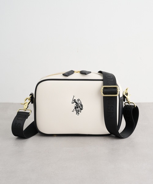 U.S. POLO ASSN.(ユーエスポロアッスン)の「【U.S. POLO ASSN.】クロスボディショルダーバッグ USPA-2617(ショルダーバッグ・レディース・ベージュ/グレー/ブラック/ホワイト×ブラック・FREE)」の14枚目の写真