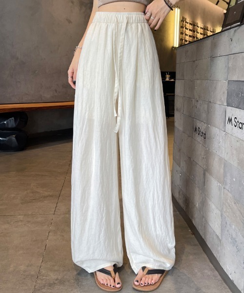 FLINEA(フリネア)の「薄手パンツ(その他パンツ・レディース・ピンク/ネイビー/ベージュ・FREE)」の1枚目の写真