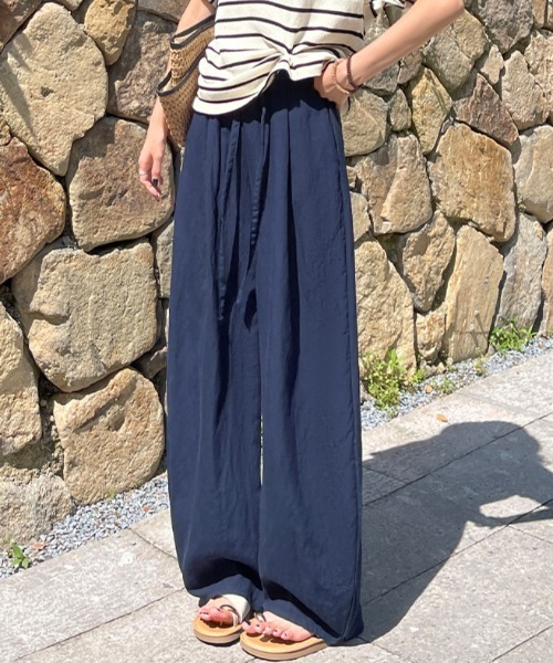 FLINEA(フリネア)の「薄手パンツ(その他パンツ・レディース・ピンク/ネイビー/ベージュ・FREE)」の2枚目の写真