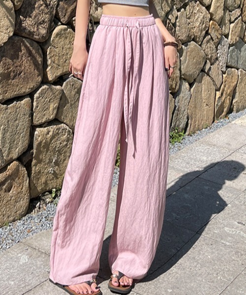 FLINEA(フリネア)の「薄手パンツ(その他パンツ・レディース・ピンク/ネイビー/ベージュ・FREE)」の3枚目の写真