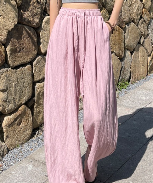 FLINEA(フリネア)の「薄手パンツ(その他パンツ・レディース・ピンク/ネイビー/ベージュ・FREE)」の6枚目の写真