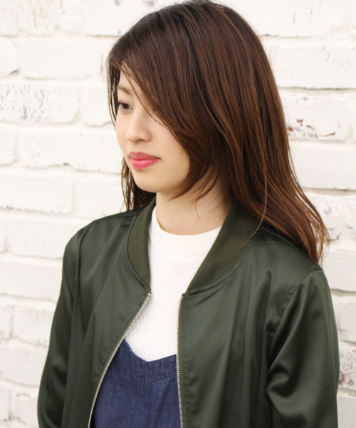 CIAOPANIC（チャオパニック）の「【Ciaopanic】サテンＺＩＰブルゾン（ブルゾン・レディース・ブラック/カーキ/ブルー・FREE）」の8枚目の写真