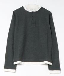 ATELANE /フェイクレイヤードヘンリーネック