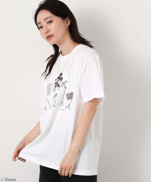 GOOD ROCK SPEED(グッドロックスピード)の「MICKEYドラムカットソー(Tシャツ/カットソー・レディース・ホワイト・FREE)」の8枚目の写真