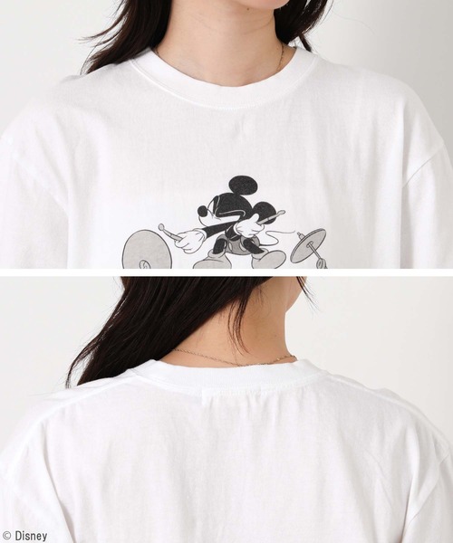 GOOD ROCK SPEED(グッドロックスピード)の「MICKEYドラムカットソー(Tシャツ/カットソー・レディース・ホワイト・FREE)」の14枚目の写真