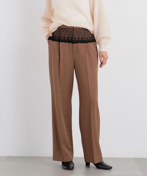 N.(N. Natural Beauty Basic)(エヌエヌナチュラルビューティーベーシック)の「ウエストレースドッキングパンツ(その他パンツ・レディース・ブラウン系その他/グレー系その他・MEDIUM/P/S)」の8枚目の写真