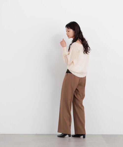 N.(N. Natural Beauty Basic)(エヌエヌナチュラルビューティーベーシック)の「ウエストレースドッキングパンツ(その他パンツ・レディース・ブラウン系その他/グレー系その他・MEDIUM/P/S)」の9枚目の写真