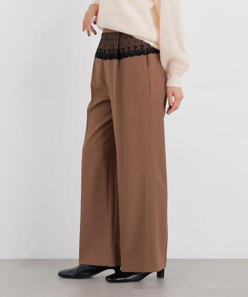 N.(N. Natural Beauty Basic)(エヌエヌナチュラルビューティーベーシック)の「ウエストレースドッキングパンツ(その他パンツ・レディース・ブラウン系その他/グレー系その他・MEDIUM/P/S)」の11枚目の写真