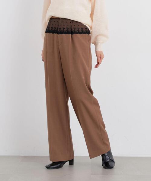 N.(N. Natural Beauty Basic)(エヌエヌナチュラルビューティーベーシック)の「ウエストレースドッキングパンツ(その他パンツ・レディース・ブラウン系その他/グレー系その他・MEDIUM/P/S)」の14枚目の写真