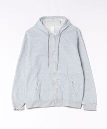 【Cr+ov(クローヴ)】裏起毛 ジップアップ フーディ ミドル丈 cro-hoodie-9-14【RBTS】