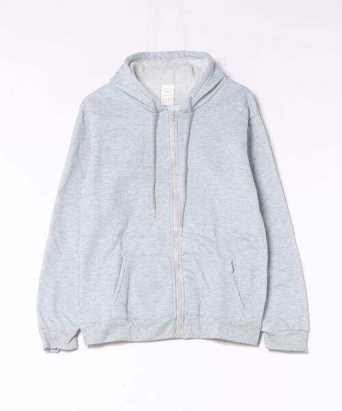 Burner(バーナー)の「【Cr+ov(クローヴ)】裏起毛 ジップアップ フーディ ミドル丈 cro-hoodie-9-14【RBTS】(パーカー・メンズ・グレー/ブラック・FREE)」の2枚目の写真