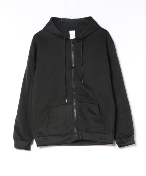 Burner(バーナー)の「【Cr+ov(クローヴ)】裏起毛 ジップアップ フーディ ミドル丈 cro-hoodie-9-14【RBTS】(パーカー・メンズ・グレー/ブラック・FREE)」の1枚目の写真