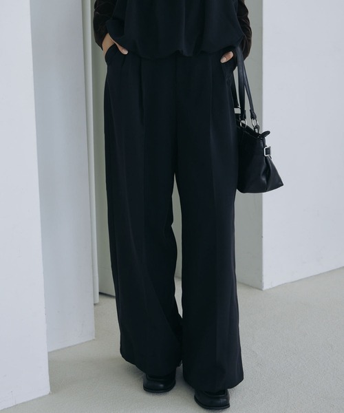 archives(アルシーヴ)の「【ONかわ】バルーンペプラムビスチェ×スラックスSET(パンツドレス・レディース・BROWN/BLACK・MEDIUM)」の15枚目の写真