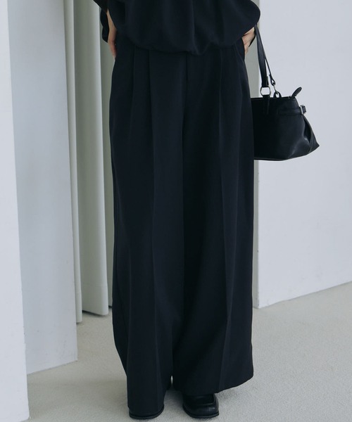archives(アルシーヴ)の「【ONかわ】バルーンペプラムビスチェ×スラックスSET(パンツドレス・レディース・BROWN/BLACK・MEDIUM)」の16枚目の写真