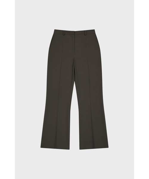 AFTERHOURS(アフターアワーズ)の「SIDE SLIT SEMI BOOTS CUT SLACKS (KHAKI-BROWN)(スラックス・レディース・その他・SMALL/MEDIUM)」の6枚目の写真
