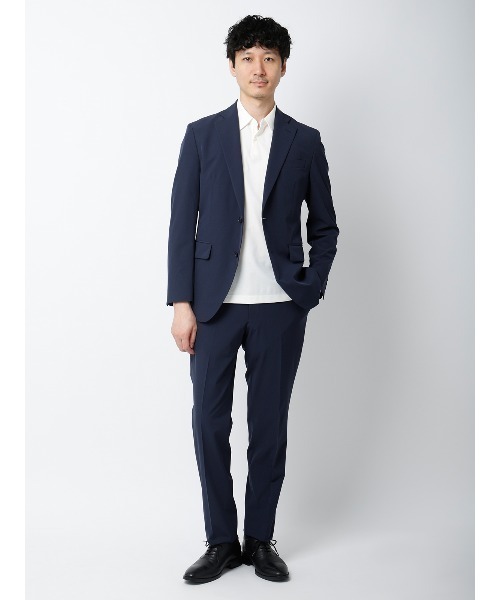 SUIT SQUARE(スーツスクエア)の「冷たいオフィT/スキッパーポロシャツ/半袖/ウォッシャブル/接触冷感/UVカット/アイス鹿の子/無地(Tシャツ/カットソー・メンズ・ホワイト/ブラック/ネイビー・S/M/L/LL/3L)」の11枚目の写真