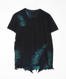 KMRii（ケムリ）の「KMRii/ケムリ/Black Shadow Slash Cut/SS（Tシャツ/カットソー）」