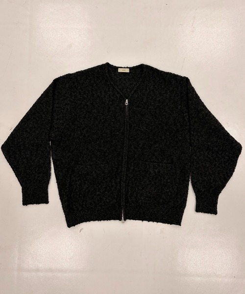 STONE  ブラック カーディガン 別注 STONE WALL CARDIGAN（カーディガン/ボレロ）｜STEAF（スティーフ