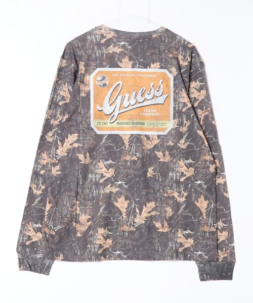 GUESS JEANS（ゲスジーンズ）の「GUESS JEANS Jean Co. LS Tee Tシャツ 長袖 ロンT（Tシャツ/カットソー・メンズ・グリーン系カモフラージュ・LARGE/MEDIUM/SMALL/XX-LARGE/X-LARGE）」の4枚目の写真
