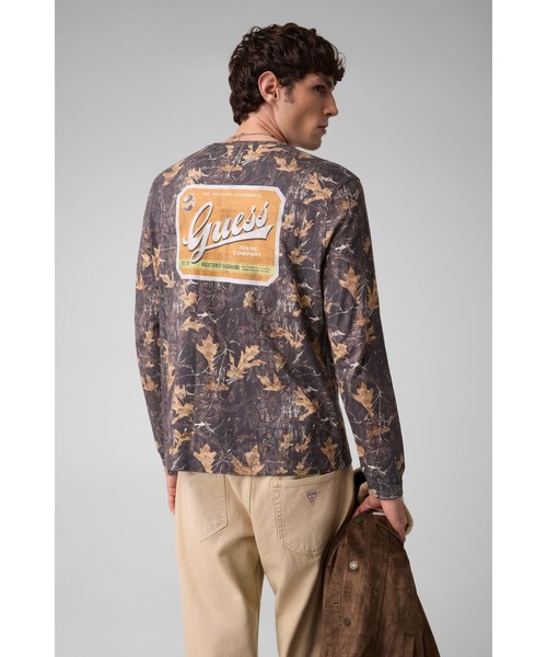 GUESS JEANS（ゲスジーンズ）の「GUESS JEANS Jean Co. LS Tee Tシャツ 長袖 ロンT（Tシャツ/カットソー・メンズ・グリーン系カモフラージュ・LARGE/MEDIUM/SMALL/XX-LARGE/X-LARGE）」の6枚目の写真