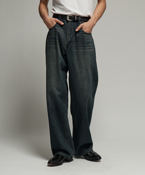 SINSS（シンス）の「Washed straight denim / ウォッシュストレートデニム（デニムパンツ・メンズ・ブルー/インディゴブルー/ブラック・LARGE/MEDIUM/SMALL/X-SMALL）」の21枚目の写真