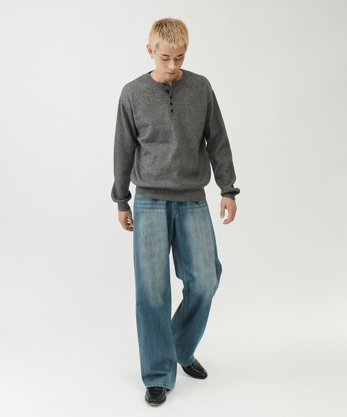 SINSS（シンス）の「Washed straight denim / ウォッシュストレートデニム（デニムパンツ・メンズ・ブルー/インディゴブルー/ブラック・LARGE/MEDIUM/SMALL/X-SMALL）」の13枚目の写真