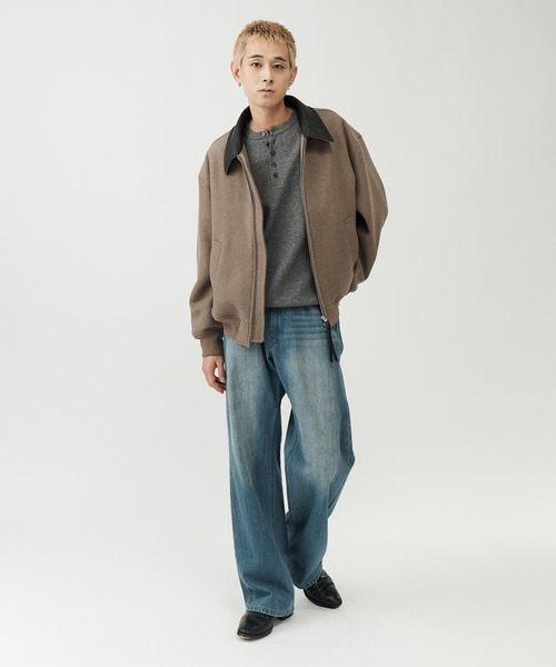 SINSS（シンス）の「Washed straight denim / ウォッシュストレートデニム（デニムパンツ・メンズ・ブルー/インディゴブルー/ブラック・LARGE/MEDIUM/SMALL/X-SMALL）」の6枚目の写真