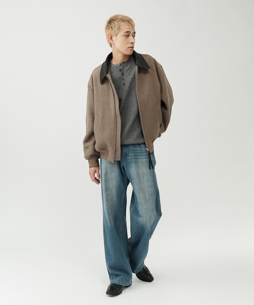 SINSS（シンス）の「Washed straight denim / ウォッシュストレートデニム（デニムパンツ・メンズ・ブルー/インディゴブルー/ブラック・LARGE/MEDIUM/SMALL/X-SMALL）」の7枚目の写真