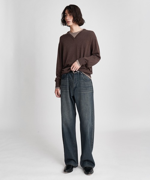 SINSS（シンス）の「Washed straight denim / ウォッシュストレートデニム（デニムパンツ・メンズ・ブルー/インディゴブルー/ブラック・LARGE/MEDIUM/SMALL/X-SMALL）」の17枚目の写真