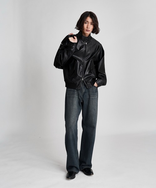 SINSS（シンス）の「Washed straight denim / ウォッシュストレートデニム（デニムパンツ・メンズ・ブルー/インディゴブルー/ブラック・LARGE/MEDIUM/SMALL/X-SMALL）」の9枚目の写真