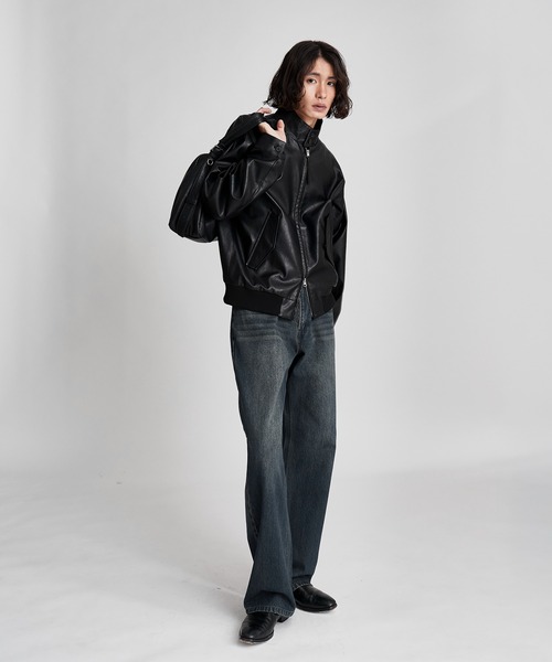 SINSS（シンス）の「Washed straight denim / ウォッシュストレートデニム（デニムパンツ・メンズ・ブルー/インディゴブルー/ブラック・LARGE/MEDIUM/SMALL/X-SMALL）」の10枚目の写真