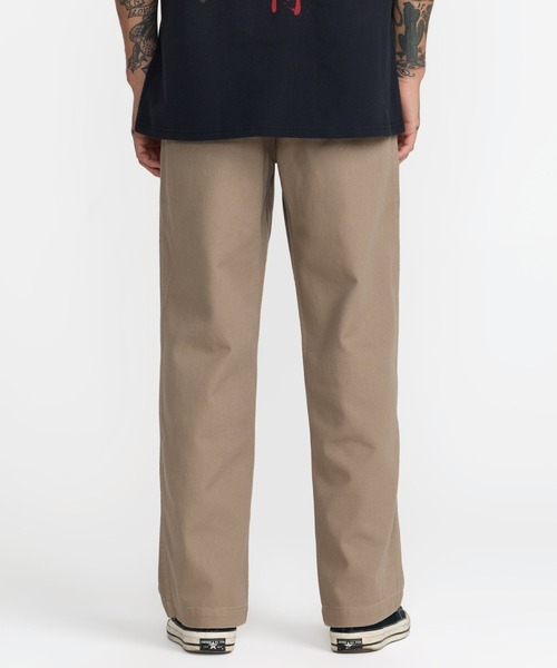 RVCA(ルーカ)の「RVCA メンズ BIG RVCA CHINO PANT ロングパンツ 【2026年秋冬モデル】/ルーカコットンポリワイドチノパンツ(その他パンツ・メンズ・ブラック/ブラック系その他・34inch/32inch/30inch)」の5枚目の写真
