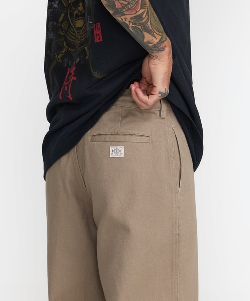 RVCA(ルーカ)の「RVCA メンズ BIG RVCA CHINO PANT ロングパンツ 【2026年秋冬モデル】/ルーカコットンポリワイドチノパンツ(その他パンツ・メンズ・ブラック/ブラック系その他・34inch/32inch/30inch)」の7枚目の写真