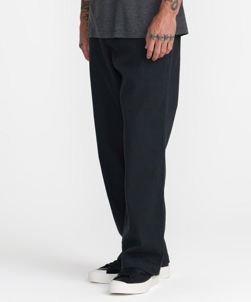 RVCA(ルーカ)の「RVCA メンズ BIG RVCA CHINO PANT ロングパンツ 【2026年秋冬モデル】/ルーカコットンポリワイドチノパンツ(その他パンツ・メンズ・ブラック/ブラック系その他・34inch/32inch/30inch)」の10枚目の写真