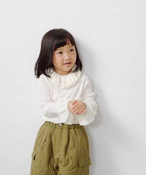 LOWRYS FARM(ローリーズファーム)の「フリルプルオーバー 1042850(ニット/セーター・キッズ・ブラック/イエロー/アイボリー・110cm/150cm/140cm/130cm/120cm)」の19枚目の写真