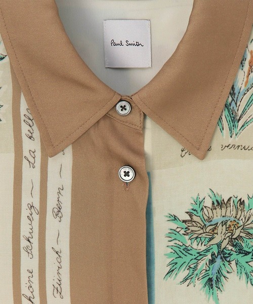 Paul Smith（ポールスミス）の「ウィメンズ "Garden Flower Scarf" シャツワンピース / 265203 683D（ワンピース・レディース・アイボリー・40）」の10枚目の写真