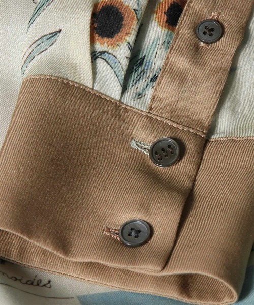 Paul Smith（ポールスミス）の「ウィメンズ "Garden Flower Scarf" シャツワンピース / 265203 683D（ワンピース・レディース・アイボリー・40）」の7枚目の写真