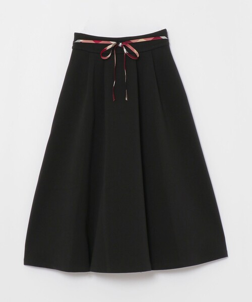 BLUE LABEL CRESTBRIDGE(ブルーレーベルクレストブリッジ)の「ダンボールフレアスカート(スカート・レディース・チャコールグレー/ブラック・36/38)」の3枚目の写真