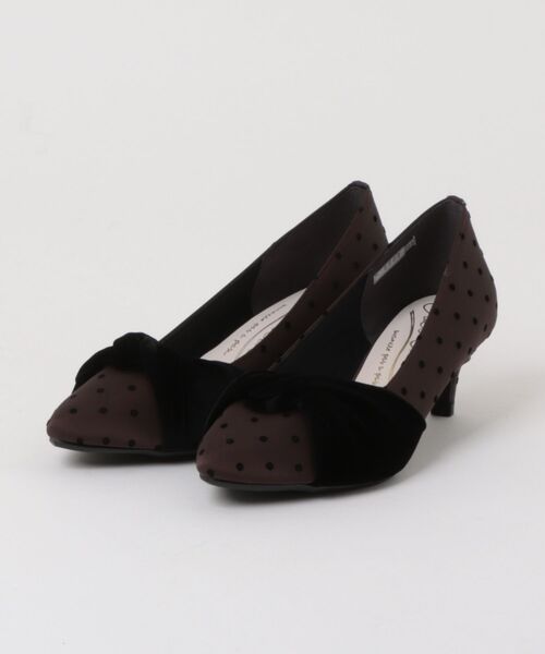 ABC-MART(エービーシーマート)の「JOLI ENCORE(FR) ジョリー・アンコール TWIST PUMPS 5 ツイストパンプス5 JE-5202 BROWN DOT(パンプス・レディース・ブラウン・22.5cm/25.0cm/24.5cm/24.0cm/23.5cm/23.0cm)」の1枚目の写真