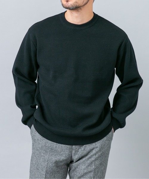 URBAN RESEARCH ROSSO MEN(アーバンリサーチロッソメン)の「『マシンウォッシャブル』コットンミラノリブニットスウェット(ニット/セーター・メンズ・グリーン系その他/チャコールグレー/ライトグレー/ブラック/ダークブラウン・X-LARGE/LARGE/MEDIUM)」の8枚目の写真