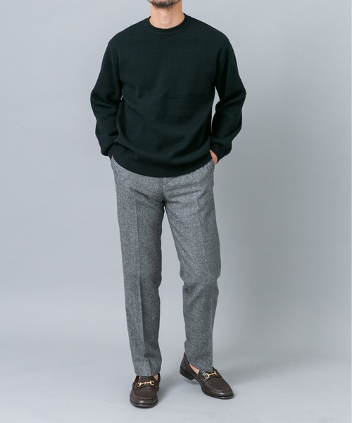 URBAN RESEARCH ROSSO MEN(アーバンリサーチロッソメン)の「『マシンウォッシャブル』コットンミラノリブニットスウェット(ニット/セーター・メンズ・グリーン系その他/チャコールグレー/ライトグレー/ブラック/ダークブラウン・X-LARGE/LARGE/MEDIUM)」の9枚目の写真