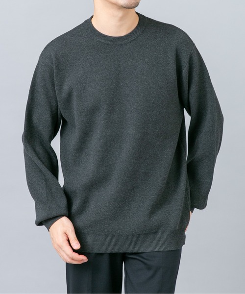 URBAN RESEARCH ROSSO MEN(アーバンリサーチロッソメン)の「『マシンウォッシャブル』コットンミラノリブニットスウェット(ニット/セーター・メンズ・グリーン系その他/チャコールグレー/ライトグレー/ブラック/ダークブラウン・X-LARGE/LARGE/MEDIUM)」の10枚目の写真