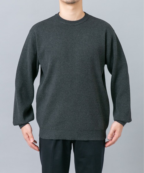 URBAN RESEARCH ROSSO MEN(アーバンリサーチロッソメン)の「『マシンウォッシャブル』コットンミラノリブニットスウェット(ニット/セーター・メンズ・グリーン系その他/チャコールグレー/ライトグレー/ブラック/ダークブラウン・X-LARGE/LARGE/MEDIUM)」の11枚目の写真