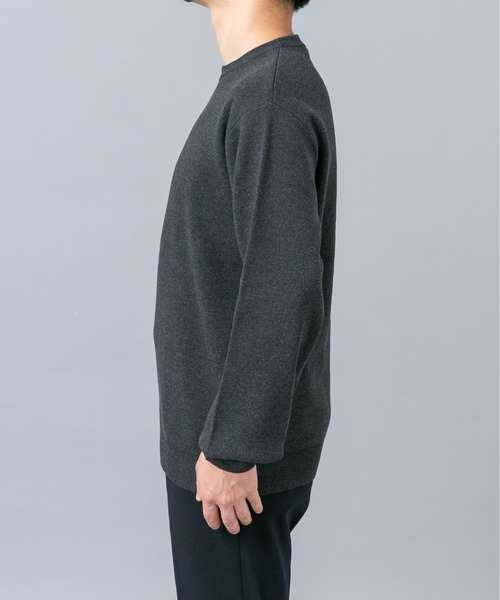 URBAN RESEARCH ROSSO MEN(アーバンリサーチロッソメン)の「『マシンウォッシャブル』コットンミラノリブニットスウェット(ニット/セーター・メンズ・グリーン系その他/チャコールグレー/ライトグレー/ブラック/ダークブラウン・X-LARGE/LARGE/MEDIUM)」の12枚目の写真