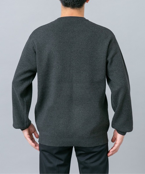 URBAN RESEARCH ROSSO MEN(アーバンリサーチロッソメン)の「『マシンウォッシャブル』コットンミラノリブニットスウェット(ニット/セーター・メンズ・グリーン系その他/チャコールグレー/ライトグレー/ブラック/ダークブラウン・X-LARGE/LARGE/MEDIUM)」の13枚目の写真