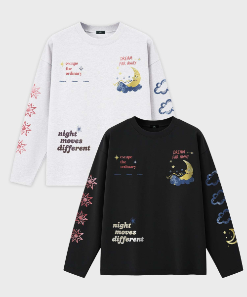 ARTISTWEAR(アーティストウェア)の「ナイトムーブ 長袖Tシャツ(Tシャツ/カットソー・レディース・ホワイト/ブラック・MEDIUM/LARGE/X-LARGE/XX-LARGE)」の3枚目の写真