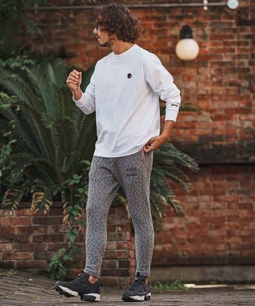 felkod(フィルコッド)の「mlt5863- USA Cotton Barcode Patch Long Sleeve Tee ロングスリーブTシャツ(F26F240)(Tシャツ/カットソー・メンズ・ネイビー/ホワイト/ブラック・L/M/S/XL)」の6枚目の写真