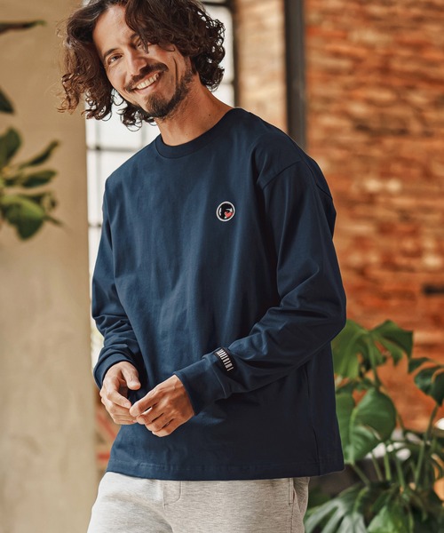 felkod(フィルコッド)の「mlt5863- USA Cotton Barcode Patch Long Sleeve Tee ロングスリーブTシャツ(F26F240)(Tシャツ/カットソー・メンズ・ネイビー/ホワイト/ブラック・L/M/S/XL)」の8枚目の写真